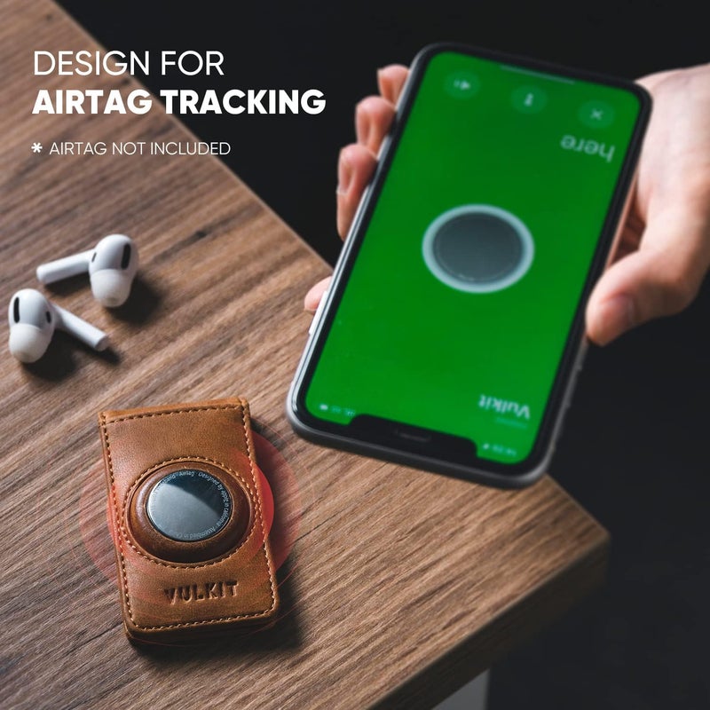 VULKIT Men's Magnetic Money Clip with Airtag Holder - Airtag NOT Included- Holds Up to 15 Cash or 8 Cards - Image 3